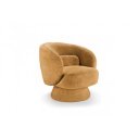 BOCCA NOVA design bouclé fotel - sárga