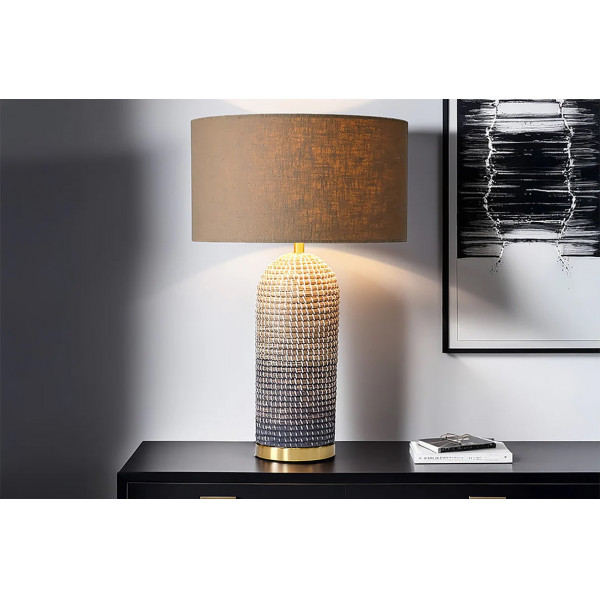 ZEA különleges asztali lámpa - barna