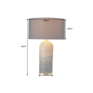 ZEA különleges asztali lámpa - fekete