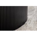 UNIQUE ROUND design kerámia étkezőasztal - 120cm - szürke