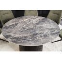 UNIQUE ROUND design kerámia étkezőasztal - 120cm - szürke