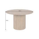 TRES CHIC különleges mangófa étkezőasztal - 120cm