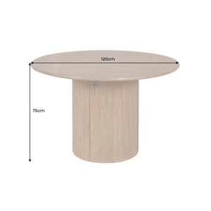 TRES CHIC különleges mangófa étkezőasztal - 120cm