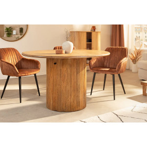 TRES CHIC különleges mangófa étkezőasztal - 120cm