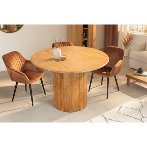 TRES CHIC különleges mangófa étkezőasztal - 120cm