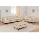 MODERN BAROCK design bársony fotel - pezsgő