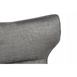 VOGUE design bársony fotel - szürke