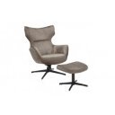 VOGUE design bársony fotel - taupe