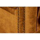 CHESTERFIELD design bársony kanapé - 205cm - mustár