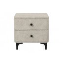 ART DECO exkluzív boucle éjjeliszekrény - szürke