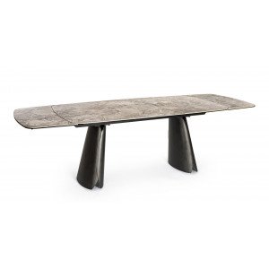 PATAGONIA design kerámia bővíthető étkezőasztal - 180-260cm - szürke BIZZOTTO