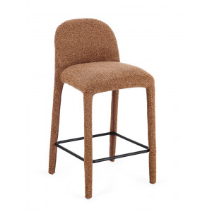 NOVERA modern boucle bárszék - beige/terrakotta/szürke/zöld BIZZOTTO