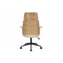 MANHATTEN design forgószék - beige/tölgy