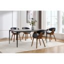 ORGANIC -II design szék - fekete/dió