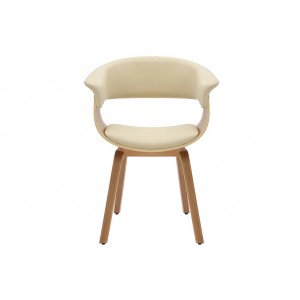 ORGANIC design szék - beige/tölgy INVICTA