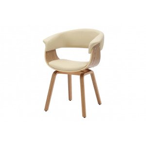 ORGANIC design szék - beige/tölgy INVICTA