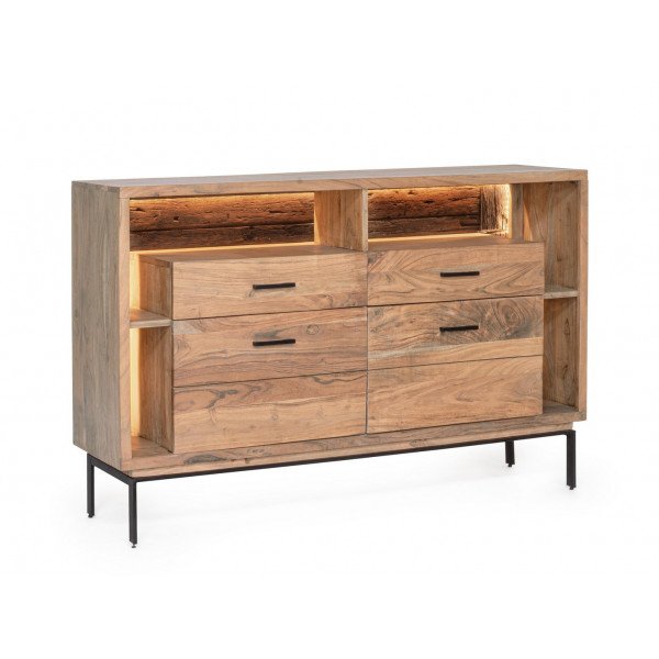 VELMOR design akác komód -145cm