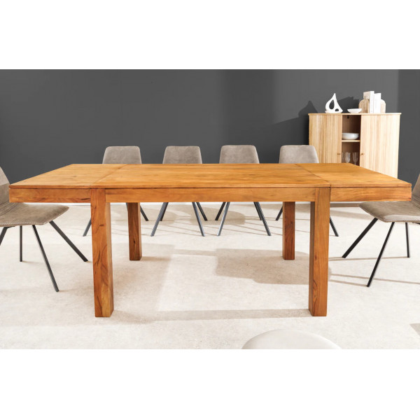 PURE tömör akác étkezőasztal - 120-200cm