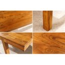 PURE tömör akác étkezőasztal - 120-200cm