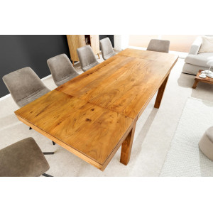 PURE tömör akác étkezőasztal - 120-200cm INVICTA