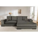BABYLON design kordbársony kanapé - 270cm - szürke