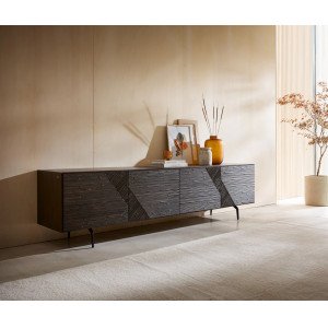 TEREOS prémium kőris TV-szekrény - 220cm DELIFE