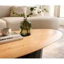 ELMORA-II prémium tölgy dohányzóasztal - 140cm