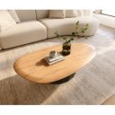 ELMORA-II prémium tölgy dohányzóasztal - 140cm