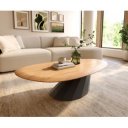 ELMORA-II prémium tölgy dohányzóasztal - 140cm