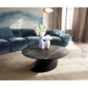 MIRADOR ROUND prémium kerámia dohányzóasztal - 90cm