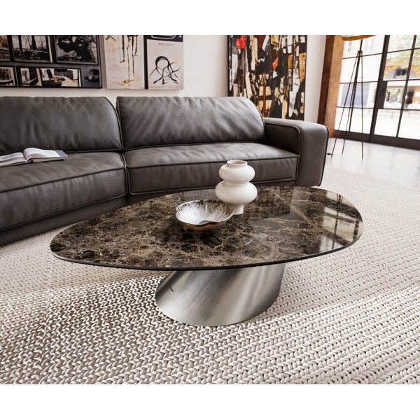 EMPERADOR-II prémium kerámia dohányzóasztal - 140cm