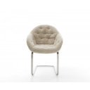 GAIO prémium boucle étkezőszék - beige/fehér/szürke
