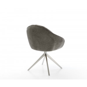 GAIO-II prémium boucle étkezőszék - beige/fehér/szürke