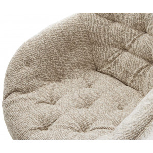GAIO-II prémium boucle étkezőszék - beige/fehér/szürke