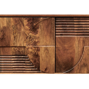 DECORAND különleges mangófa TV-szekrény - 200cm - barna