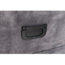 PARIS modern bársony éjjeliszekrény - szürke