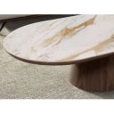 MACABEO prémium kerámia/dió dohányzóasztal - 160cm