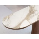 MACABEO prémium kerámia/dió konzolasztal - 180cm