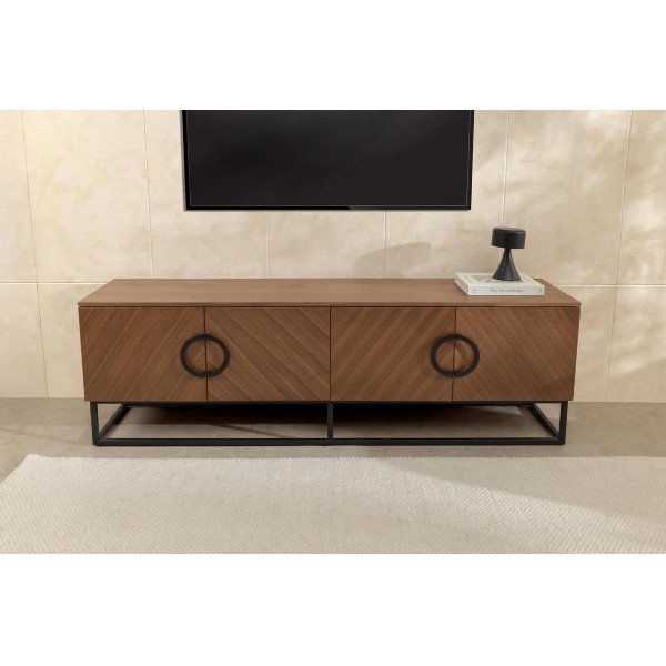 GRANDEZZA modern TV-szekrény - 180cm - dió