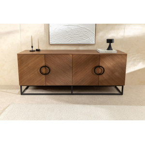 GRANDEZZA modern komód - 180cm - dió INVICTA