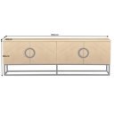 GRANDEZZA modern TV-szekrény - 180cm - tölgy