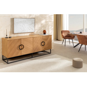 GRANDEZZA modern komód - 180cm - tölgy INVICTA