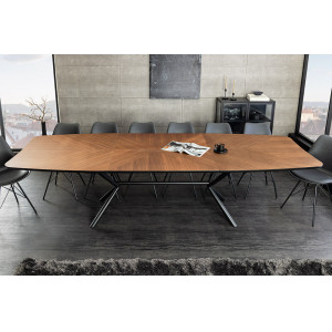 GRANDEZZA bővíthető étkezőasztal - 180-270cm - dió INVICTA