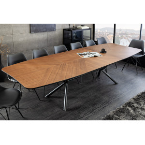 GRANDEZZA bővíthető étkezőasztal - 180-270cm - dió INVICTA