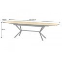 GRANDEZZA bővíthető étkezőasztal - 180-270cm - tölgy