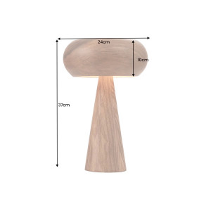 LAMAR modern akác asztali lámpa