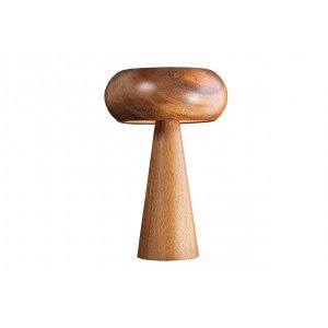 GROVE modern asztali lámpa 36 cm – akácfa / natúr INVICTA