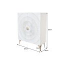 GOLDEN SUNSET design szekrény - 120cm - fehér