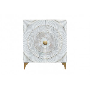 GOLDEN SUNSET design szekrény - 120cm - fehér INVICTA