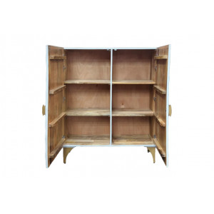 GOLDEN SUNSET design szekrény - 120cm - fehér